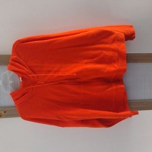 Old Navy women's orange zippered hooded sweatshirt